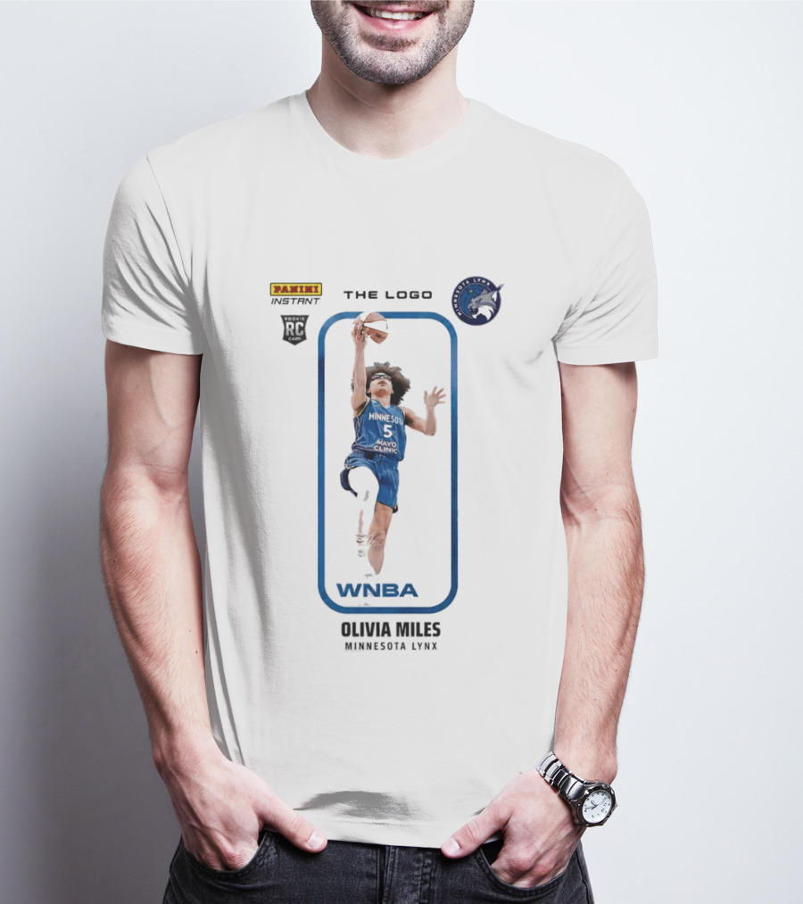 Panini Instant Olivia Miles Minnesota Lynx WNBA Rookie Card T-Shirt