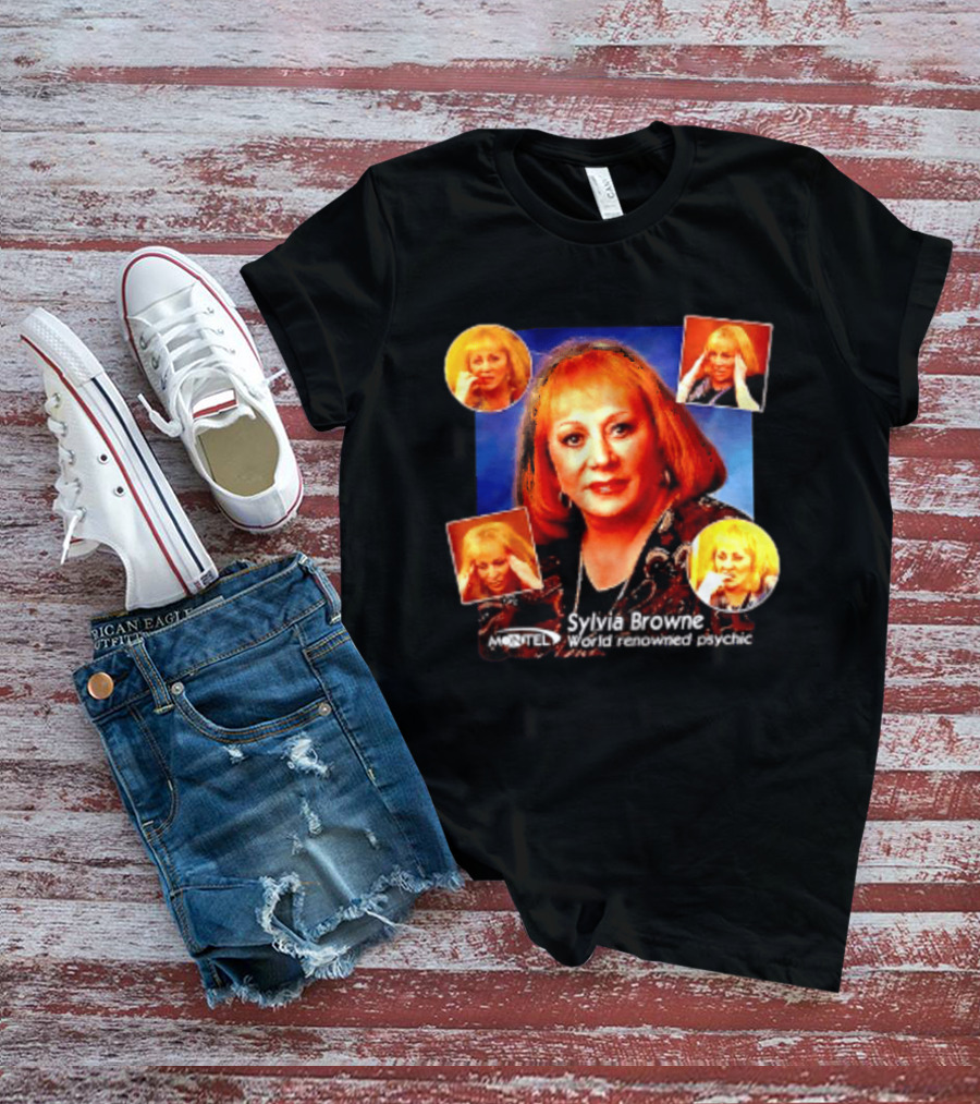Sylvia Browne Montel World Renowned Psychic Medium Iconic Portraits T-Shirt
