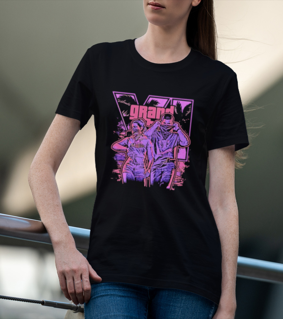 Grand Theft Auto V Rockstar Games Characters Baddie T-Shirt