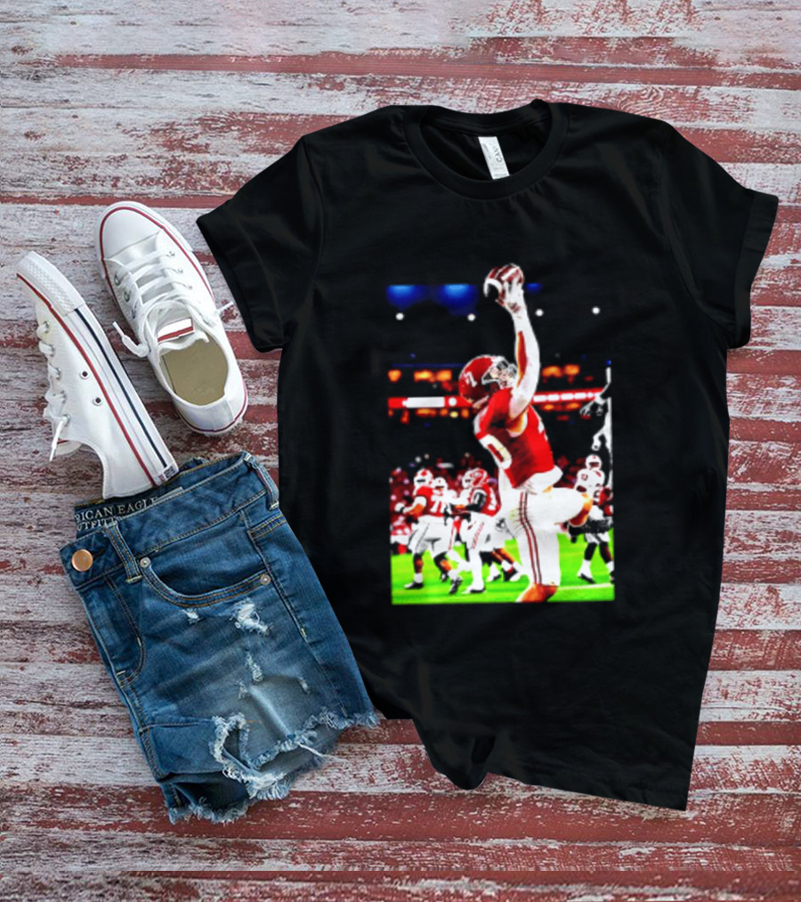 Alabama Crimson Tide Josh Ford One Handed Football Catch T-Shirt