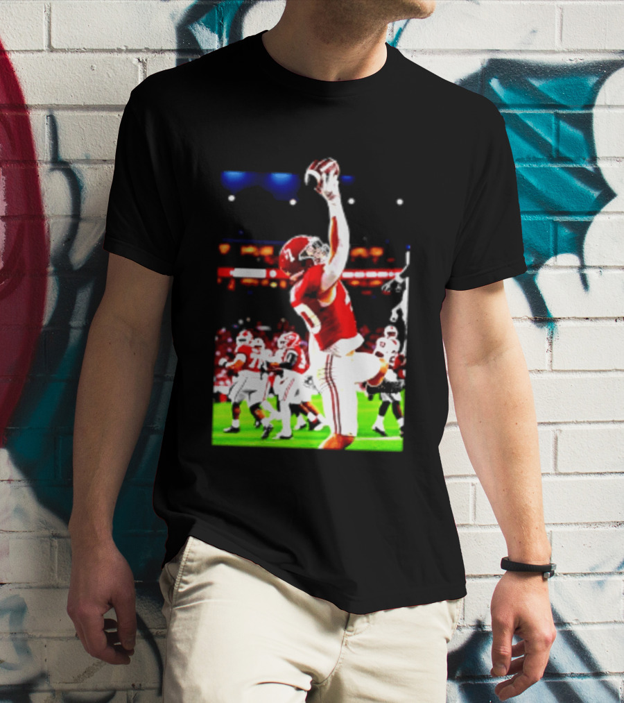 Alabama Crimson Tide Josh Ford One Handed Football Catch T-Shirt