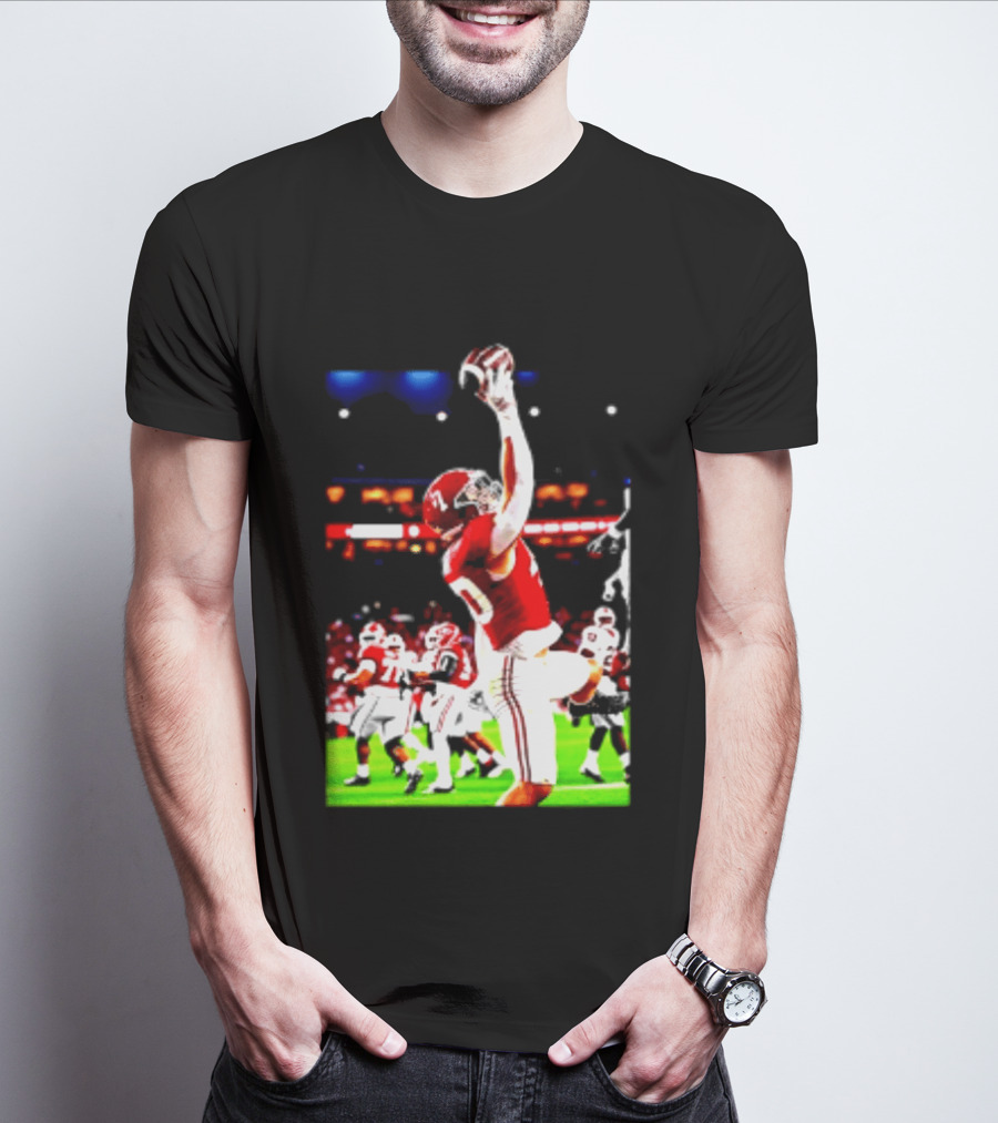 Alabama Crimson Tide Josh Ford One Handed Football Catch T-Shirt