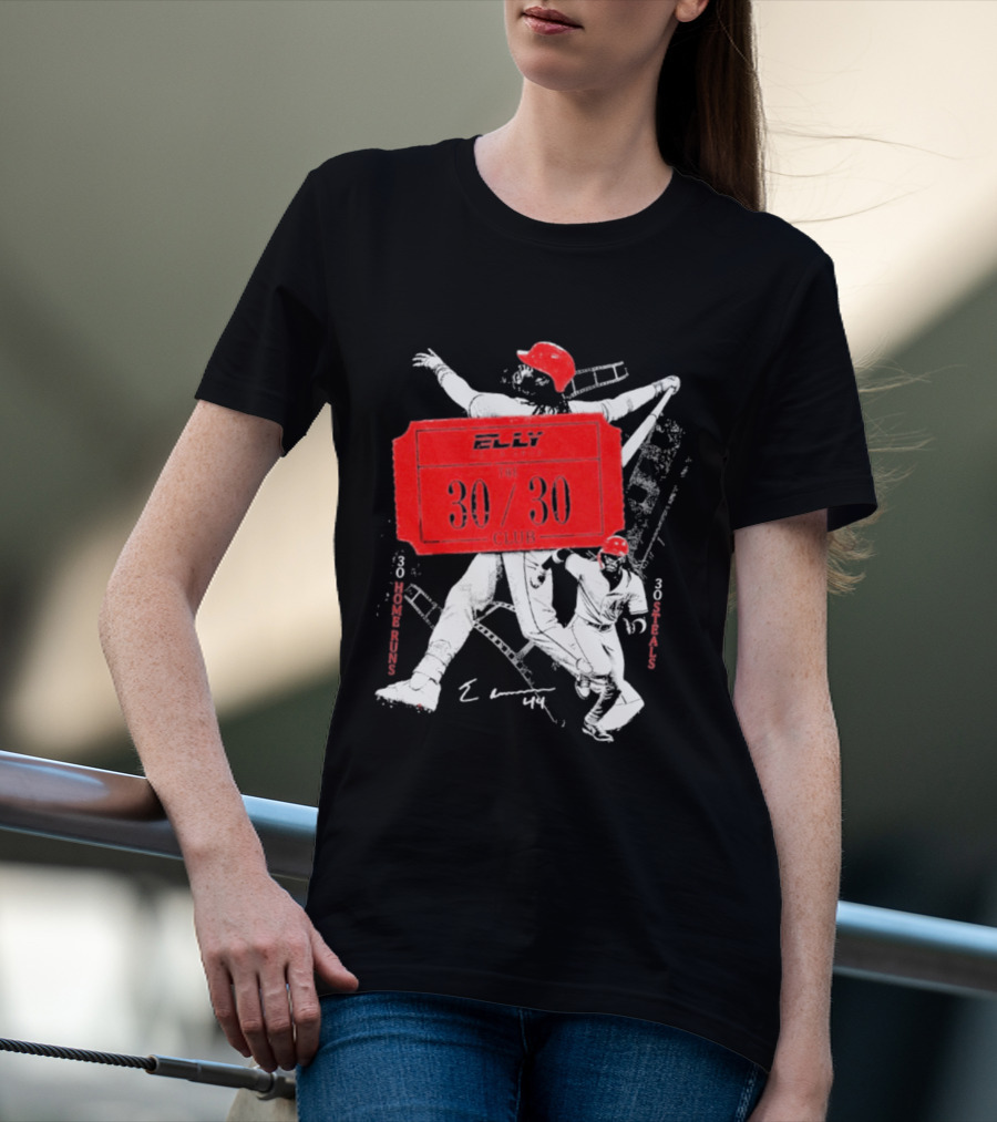 Elly The 30 30 Club 30 Home Runs 30 Steals T-Shirt