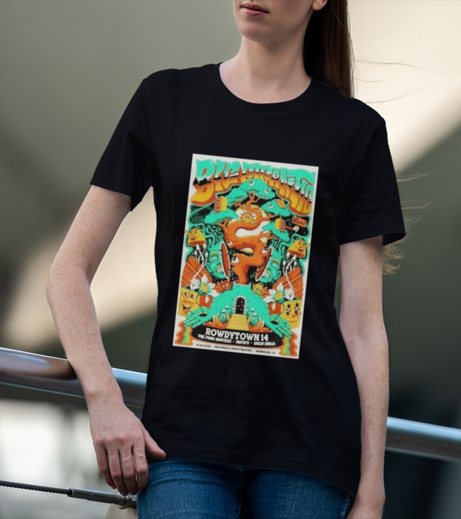 Boogie Nights Live Rowdytown 14 Red Rocks Amphitheatre 09.26.2026 The Funk Hunters Motifv Drew Birch T-Shirt