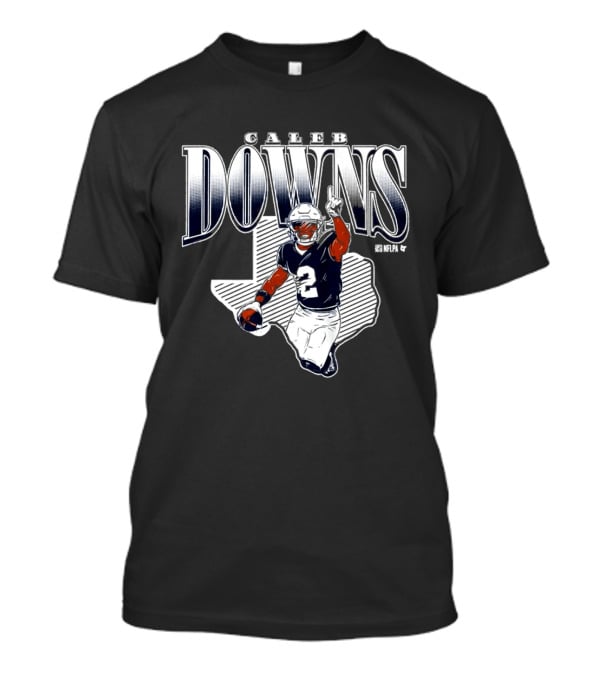 Caleb Downs 2026 Dallas Football Player Number 2 Texas T-Shirt