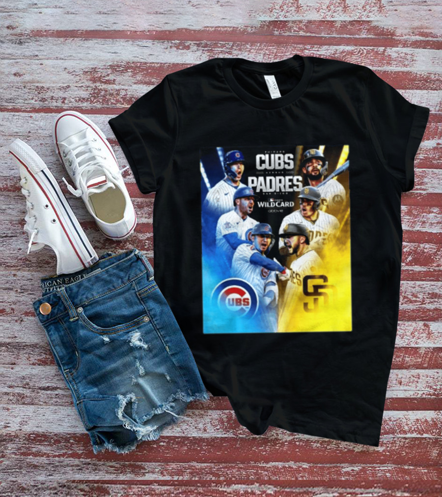Chicago Cubs Vs San Diego Padres 2026 MLB NL Wild Card Showdown Baseball Fan Gear T-Shirt