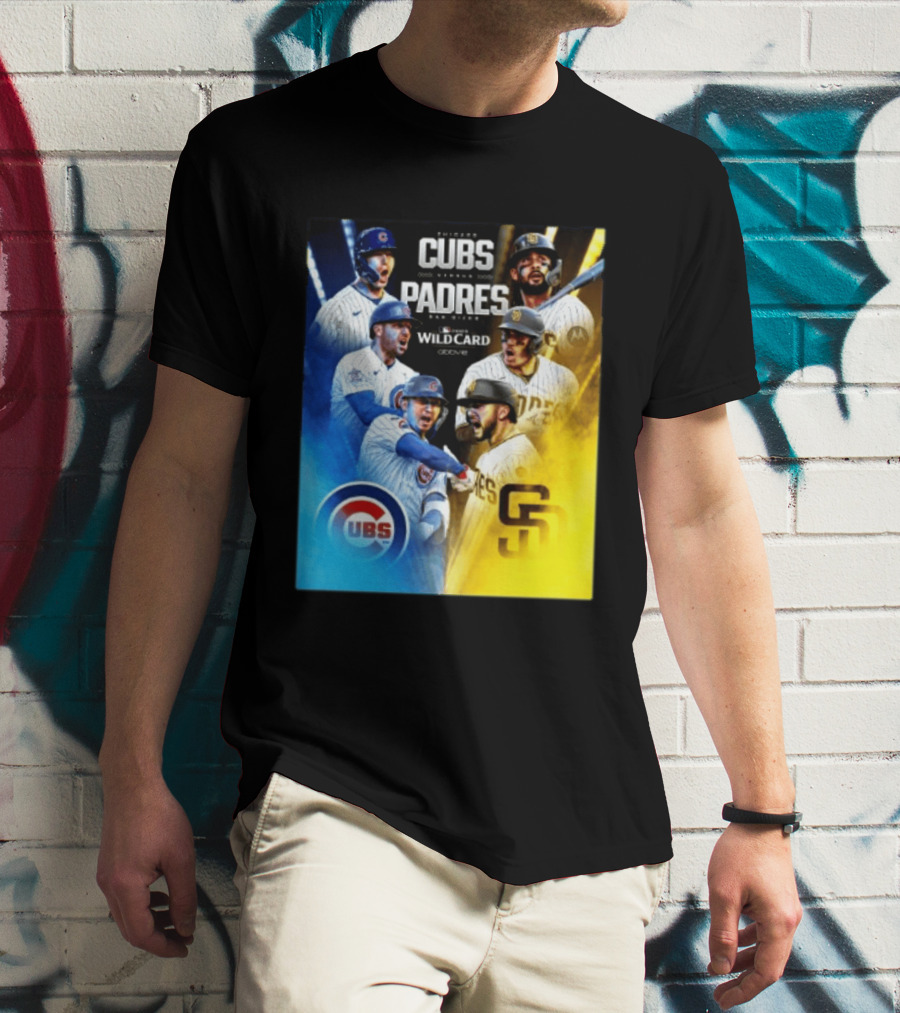 Chicago Cubs Vs San Diego Padres 2026 MLB NL Wild Card Showdown Baseball Fan Gear T-Shirt