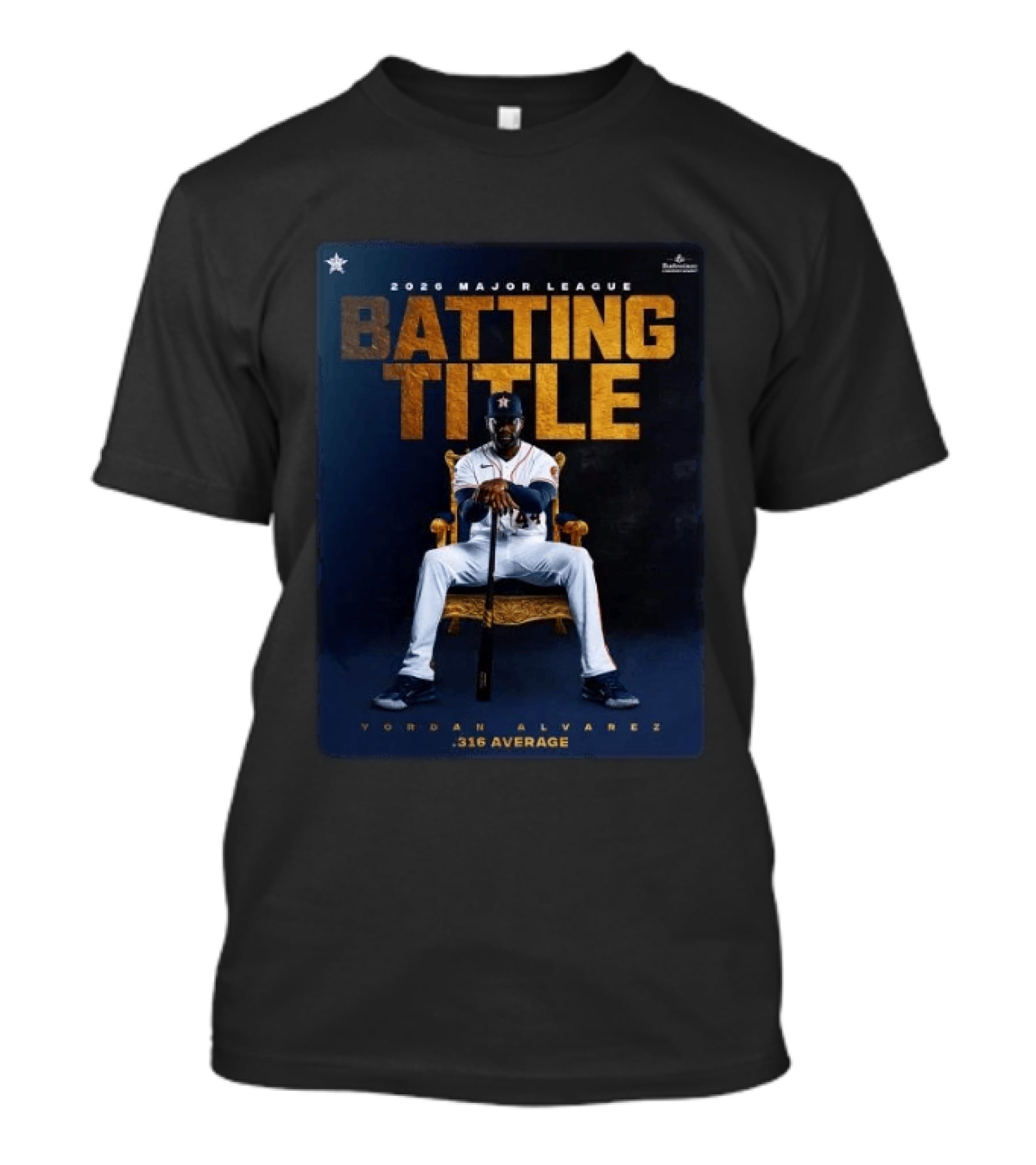 2026 Major League Batting Title Yordan Álvarez Houston Astros 316 Average T-Shirt