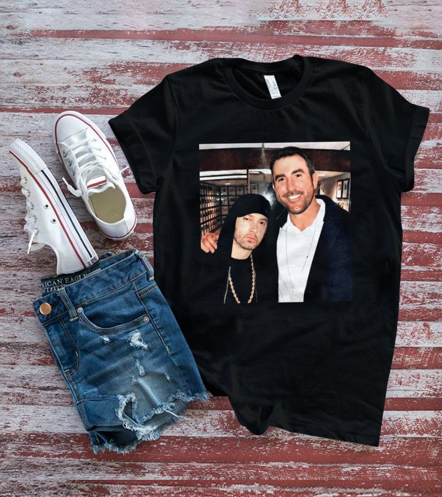 Justin Verlander Eminem Iconic Collaboration Moment T-Shirt