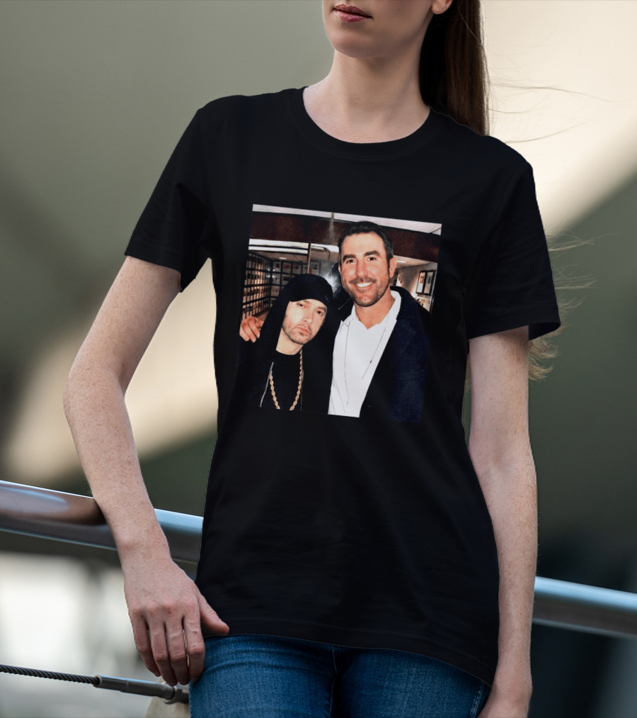 Justin Verlander Eminem Iconic Collaboration Moment T-Shirt