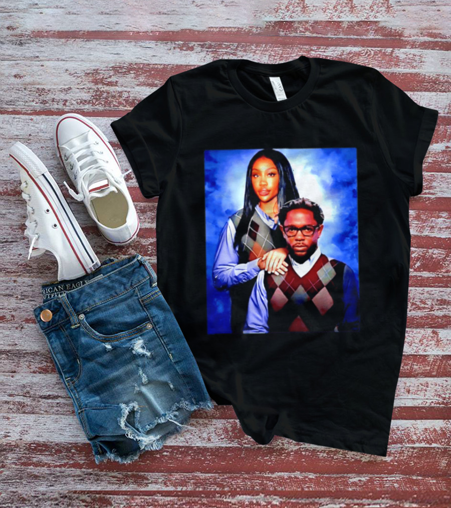 Kendrick Lamar SZA Stepbrothers Meme Argyle Sweater Humor T-Shirt