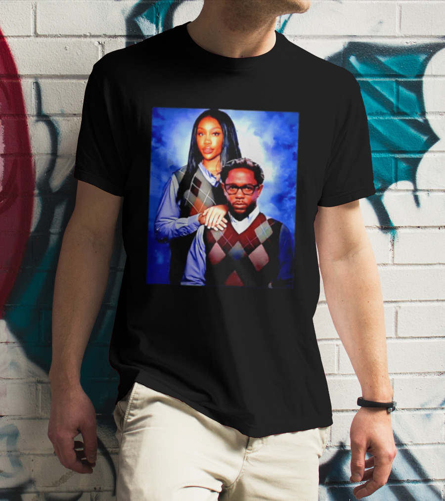 Kendrick Lamar SZA Stepbrothers Meme Argyle Sweater Humor T-Shirt