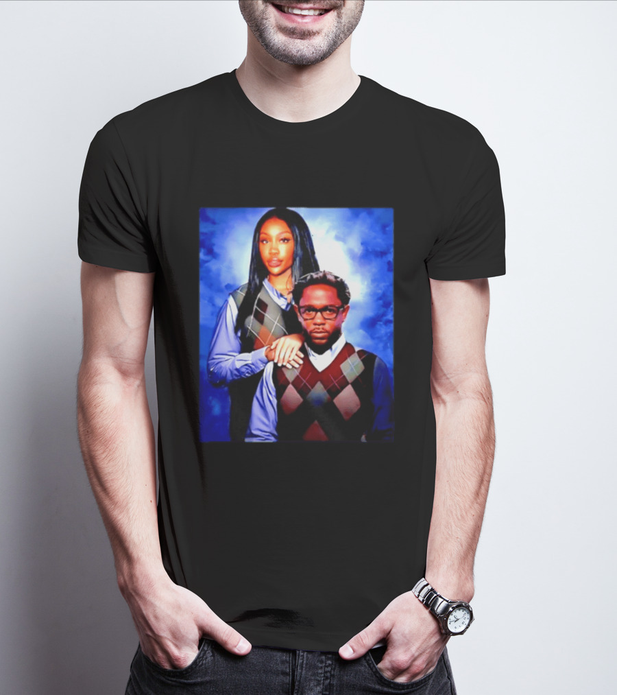 Kendrick Lamar SZA Stepbrothers Meme Argyle Sweater Humor T-Shirt