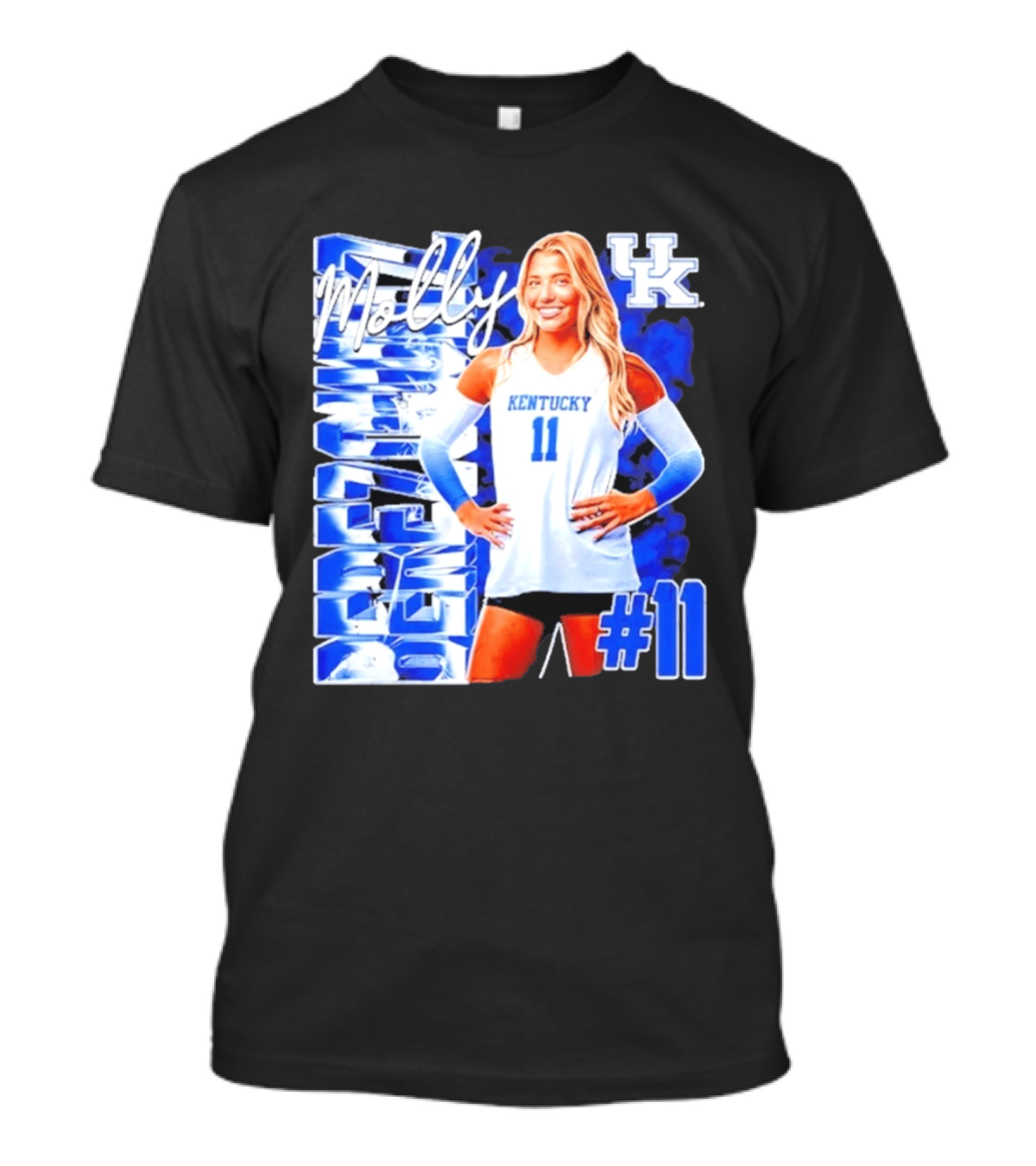 Kentucky Wildcats Volleyball Molly 11 Kentucky Player Pose UK T-Shirt