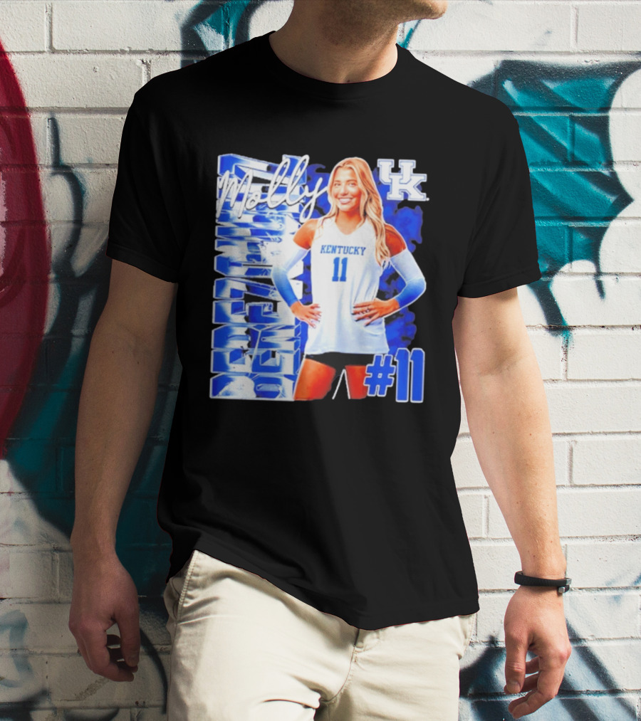 Kentucky Wildcats Volleyball Molly 11 Kentucky Player Pose UK T-Shirt