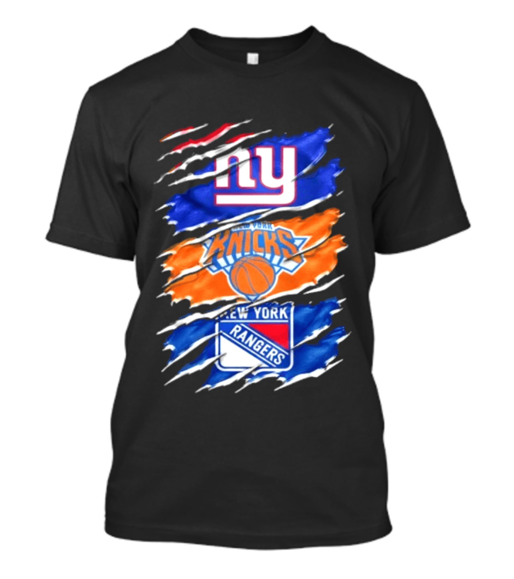 New York Giants Knicks Rangers Mashup Sports Fan Favorite T-Shirt