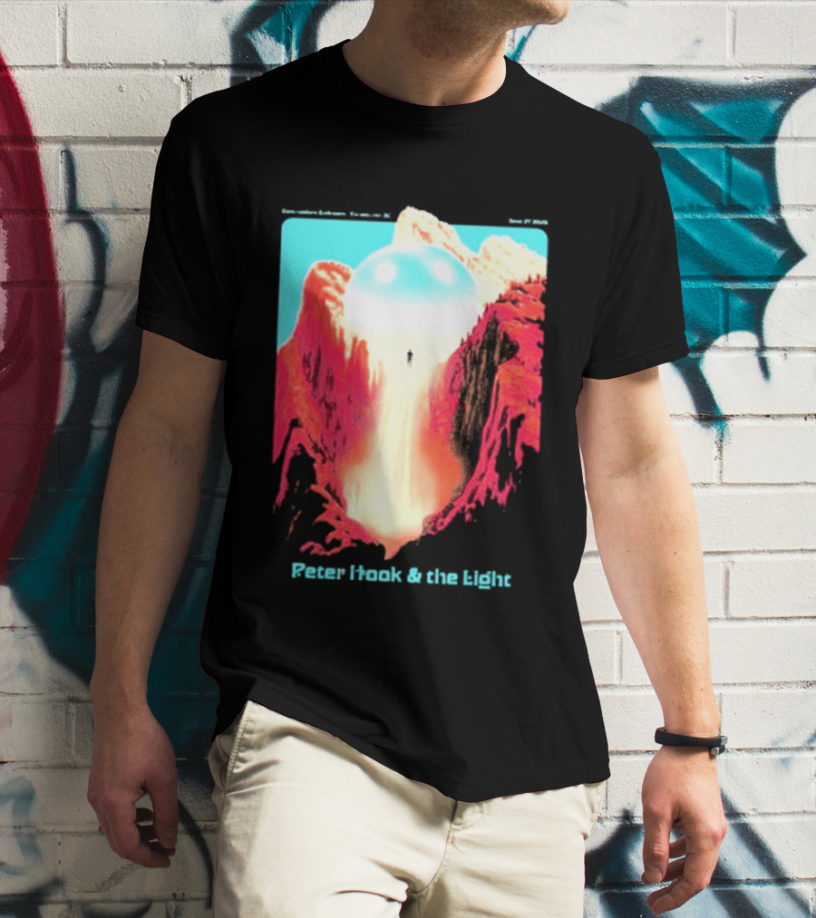 Peter Hook And The Light Vancouver BC Commodore Ballroom September 27 2026 Retro Futuristic Album Cover T-Shirt