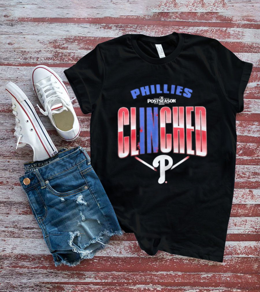 Phillies Red 2026 MLB Postseason Clinched Locker Room P T-Shirt