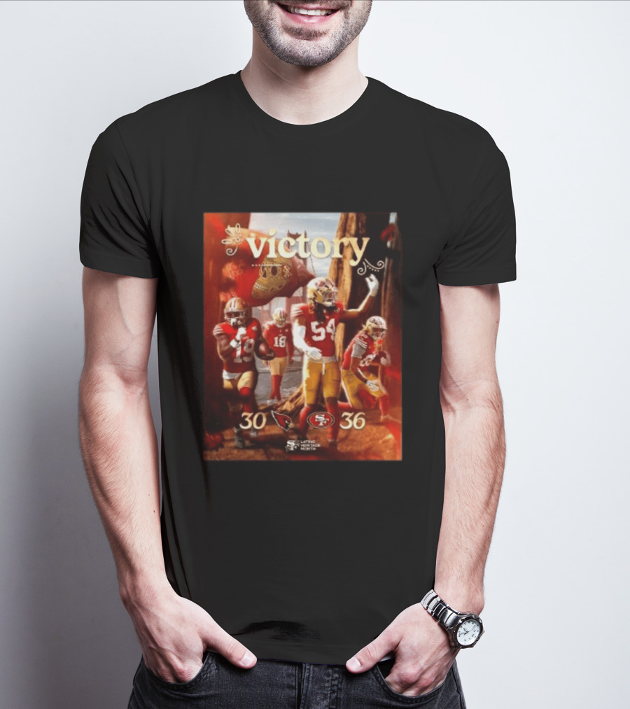 San Francisco 49ers 36 30 Arizona Cardinals Victory Latino Heritage Month T-Shirt