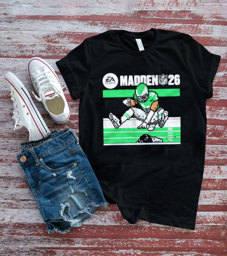 Saquon Barkley Philadelphia Eagles Madden 26 Football Gaming Fan T-Shirt