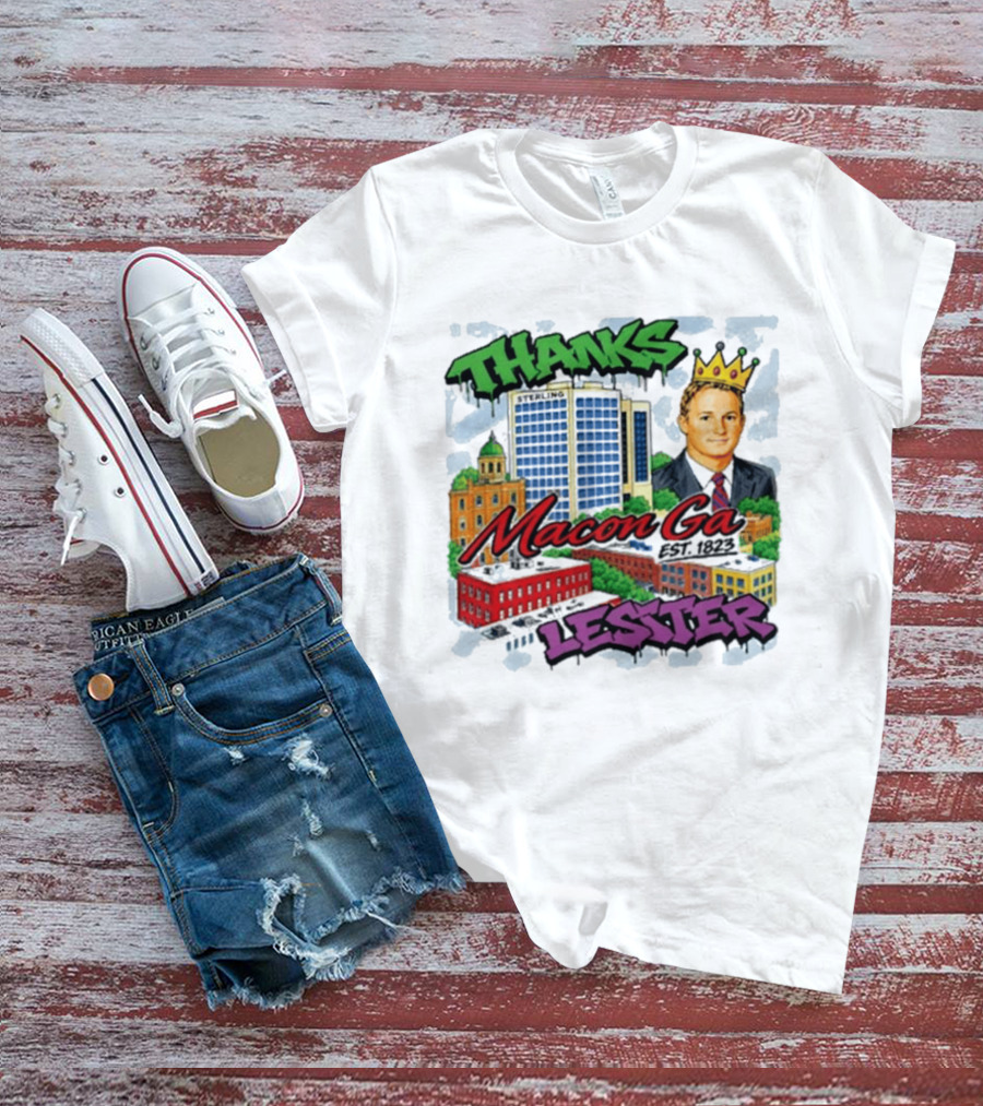 Thanks Macon Ga Lester T-Shirt
