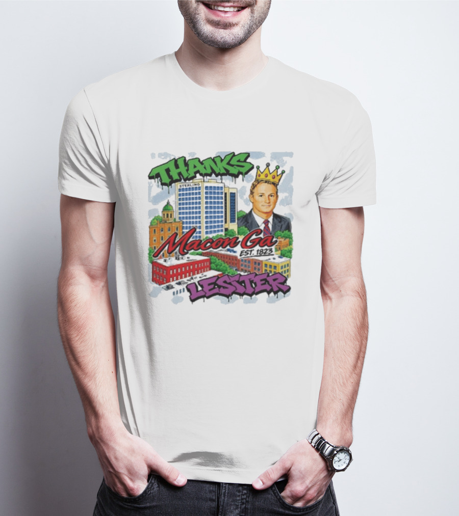Thanks Macon Ga Lester T-Shirt