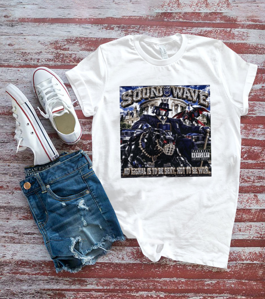Sound Wave No Signal Is To Be Sent Not To Be Won Transformers T-Shirt