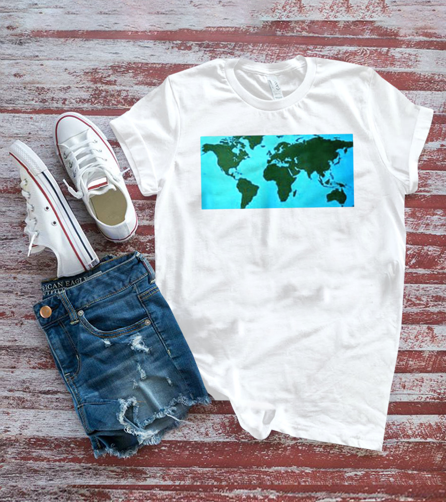 World Map Planet Earth Travel Adventure Journey T-Shirt