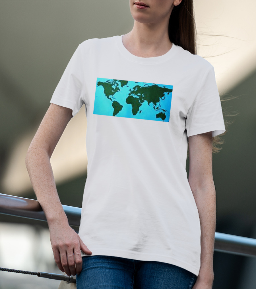 World Map Planet Earth Travel Adventure Journey T-Shirt