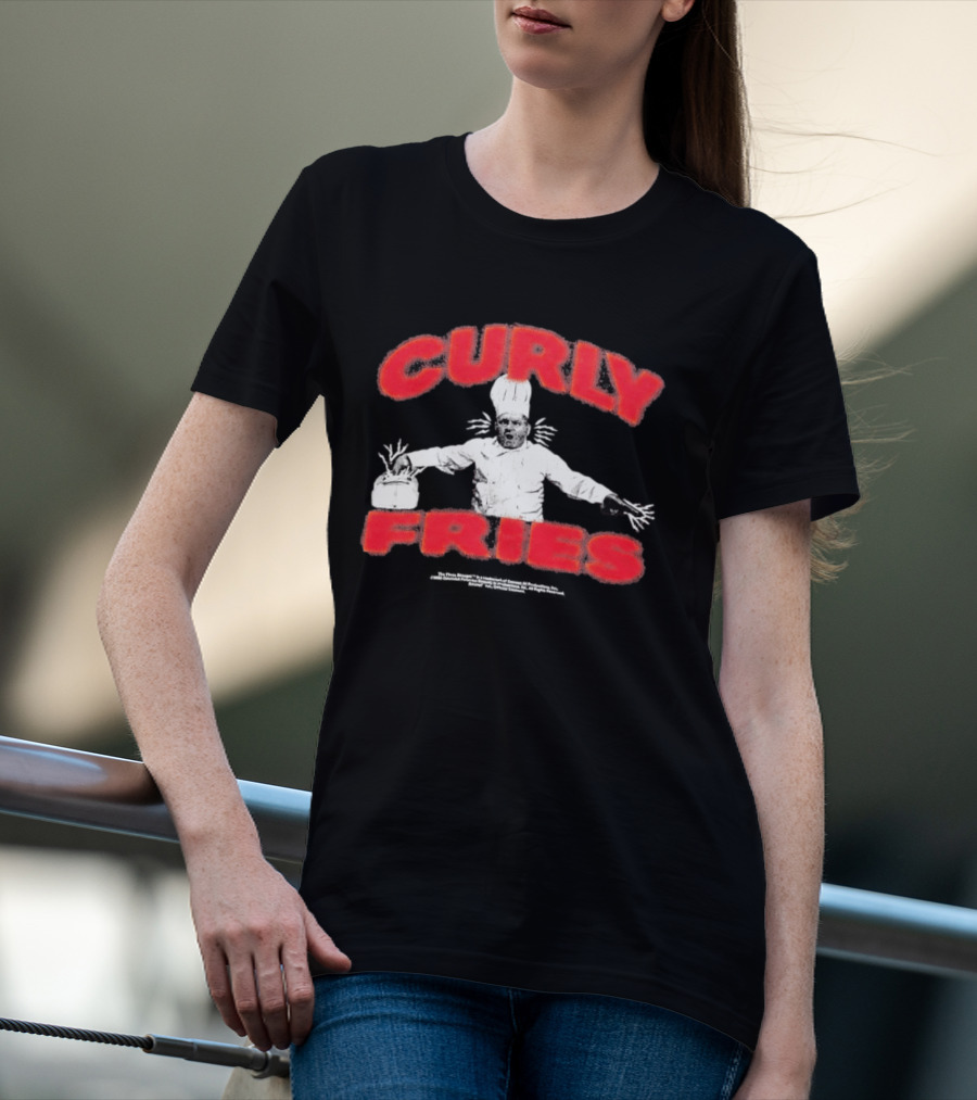 Finn Wolfhard Curly Fries Chef 2026 Faces Mashed Potato T-Shirt