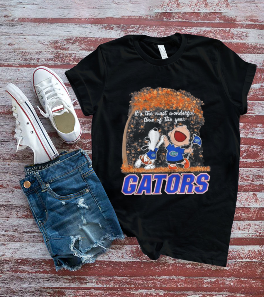 Florida Gators Snoopy Charlie Brown Wonderful Time Of The Year 2026 T-Shirt