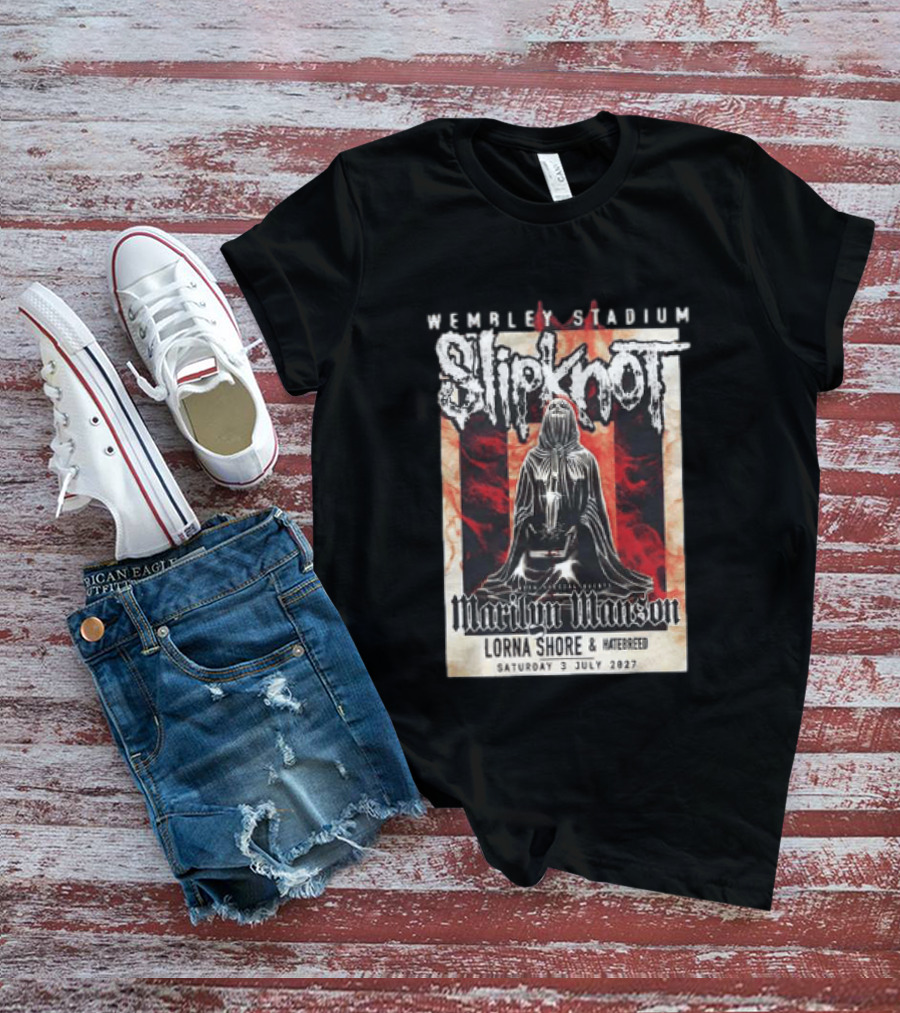 Wembley Stadium Slipknot Marilyn Manson Lorna Shore Hatebreed July 3 2027 T-Shirt
