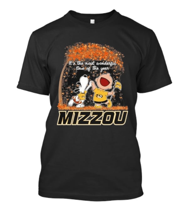 Mizzou Snoopy Charlie Brown It's The Most Wonderful Time Of The Year 2026 T-Shirt
