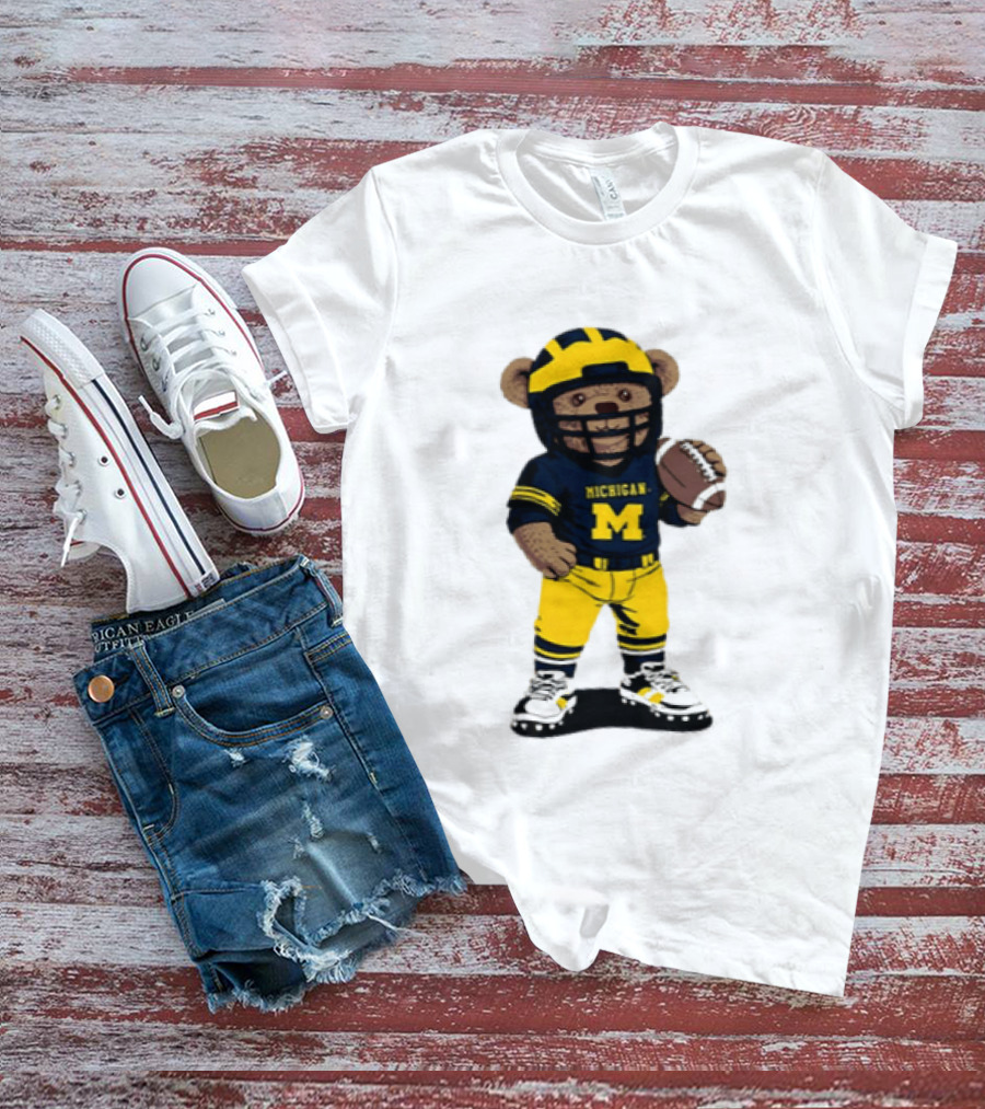 Michigan Wolverines Teddy Bear NCAA Football 2026 T-Shirt