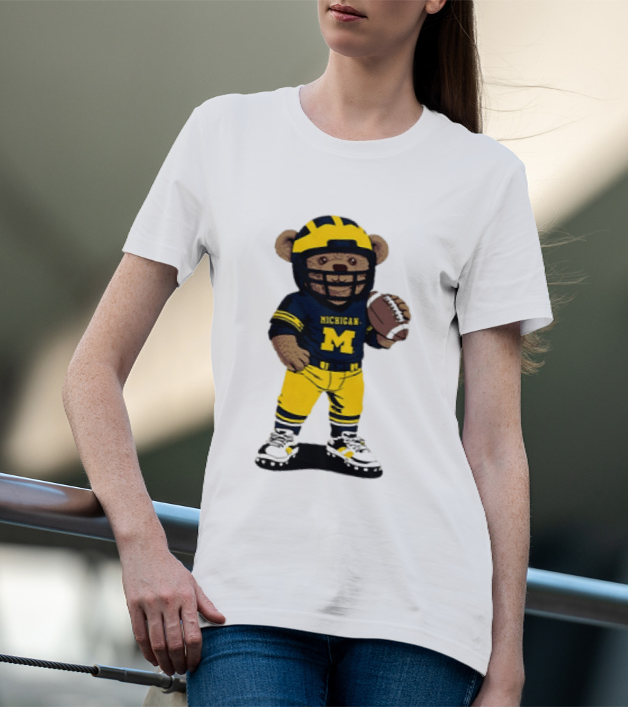 Michigan Wolverines Teddy Bear NCAA Football 2026 T-Shirt