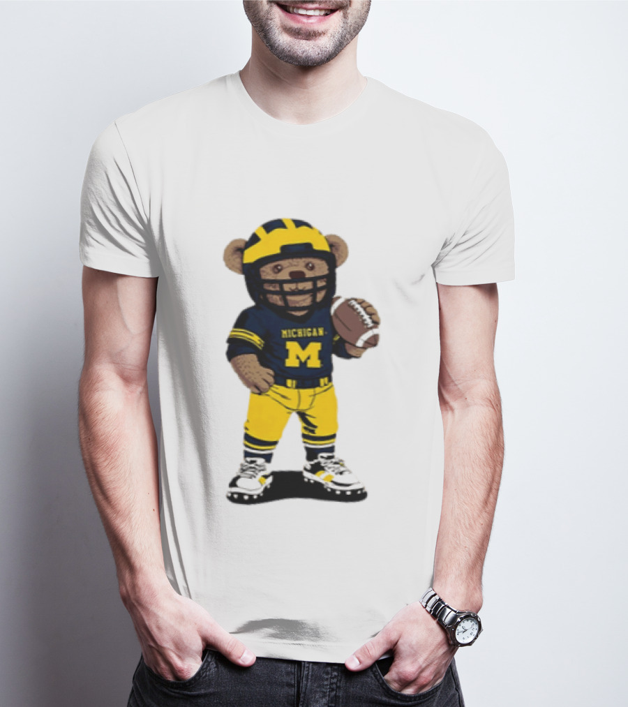 Michigan Wolverines Teddy Bear NCAA Football 2026 T-Shirt