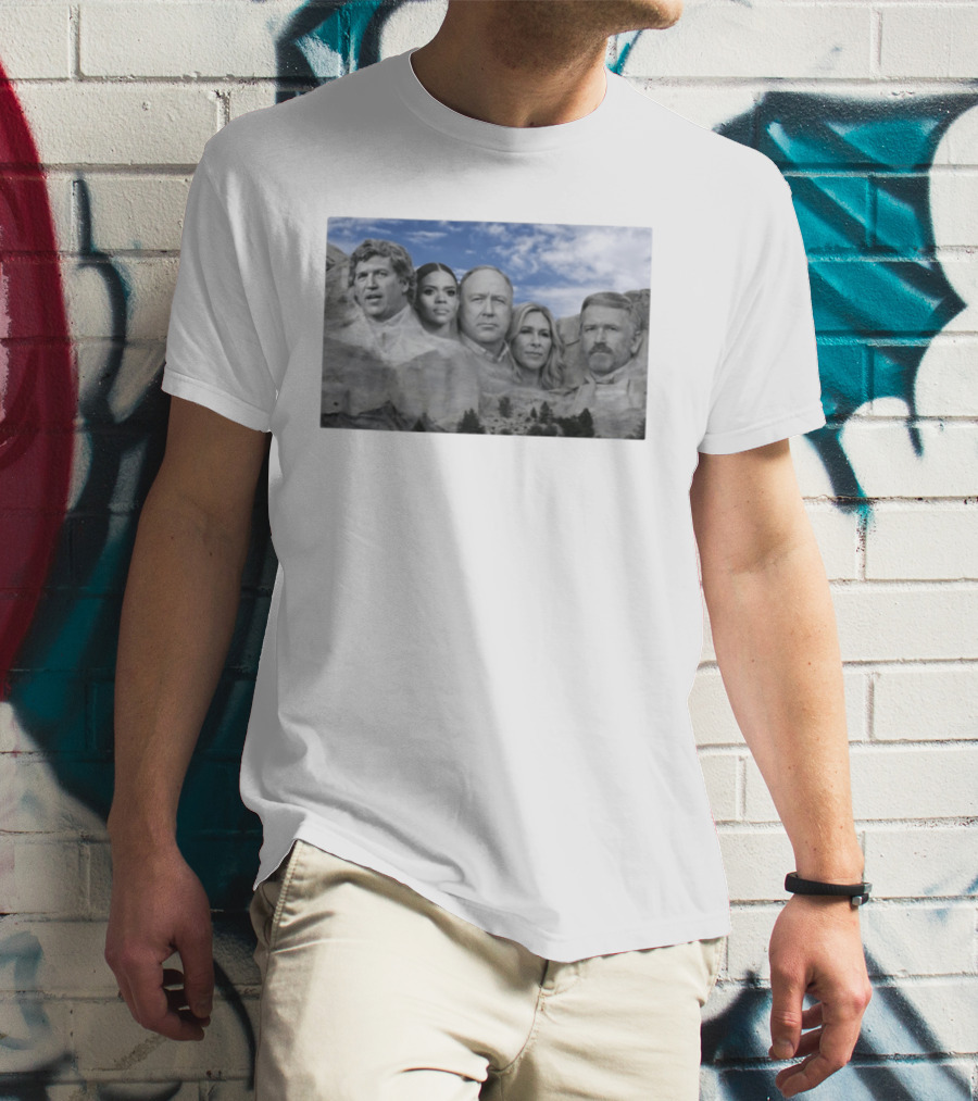 Thomas Massie Candace Owens Alex Jones Marjorie Taylor Greene Mount Rushmore MAGA Squad T-Shirt