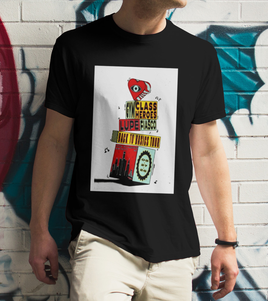 Back To Basics Tour Gym Class Heroes Lupe Fiasco The Fillmore Detroit Sep 27 2026 T-Shirt