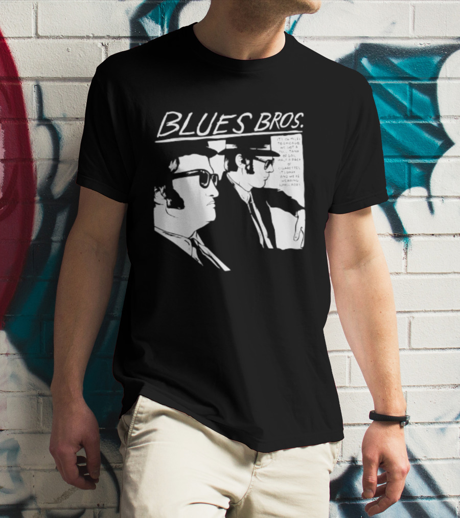 Blues Brothers It's 106 Miles To Chicago Full Tank Of Gas Half A Pack Of Cigarettes T-Shirt