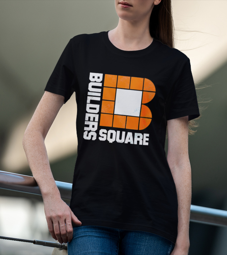 Builders Square Vintage Hardware Store Iconic Retro Logo Block T-Shirt