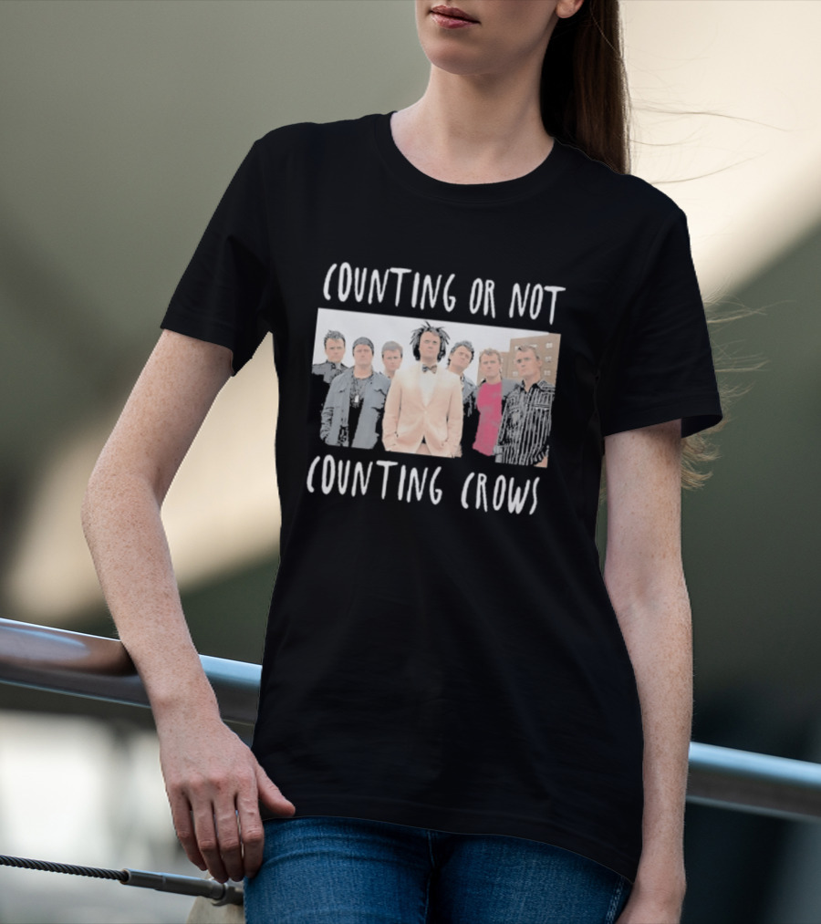 Counting Or Not Counting Crows Band Visual T-Shirt