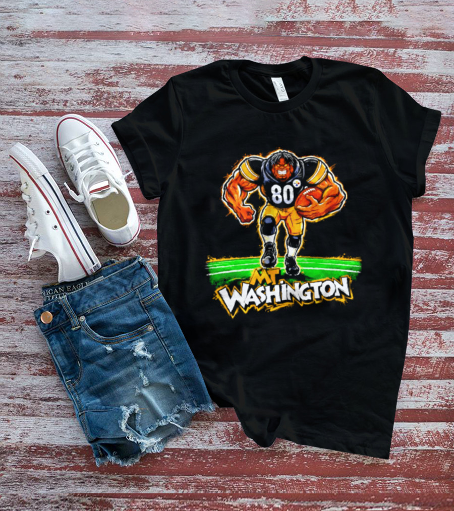 Pittsburgh Steelers Darnell Washington No 80 Washington Paint T-Shirt
