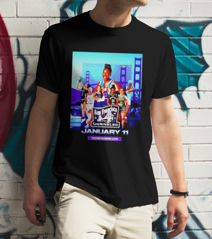 San Francisco Unrivaled January 11 Basketball Event Tickets Now Live T-Shirt