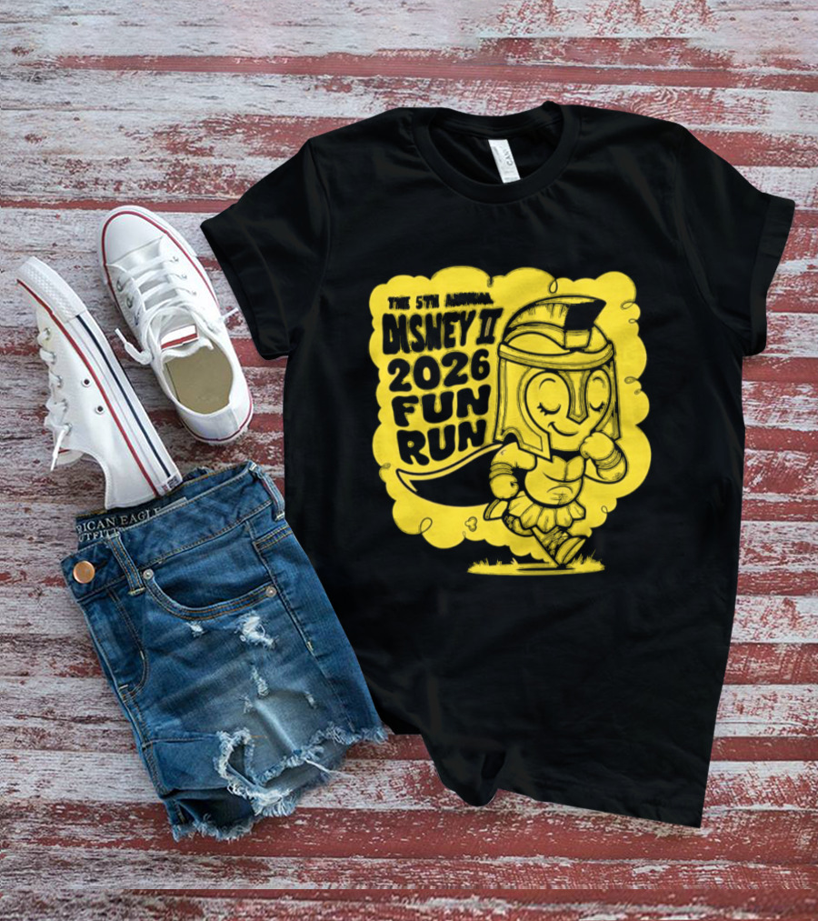 The 5th Annual Disney II 2026 Fun Run Harebrained Character Celebration T-Shirt