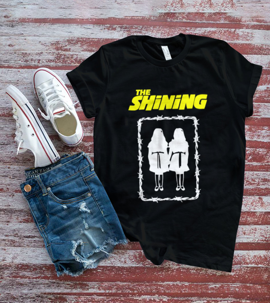 The Shining Grady Twins Barbed Wire Horror Movie Iconic Scene T-Shirt