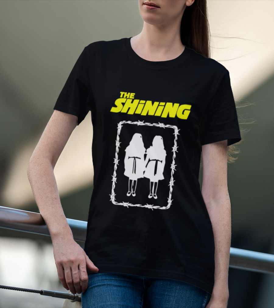 The Shining Grady Twins Barbed Wire Horror Movie Iconic Scene T-Shirt