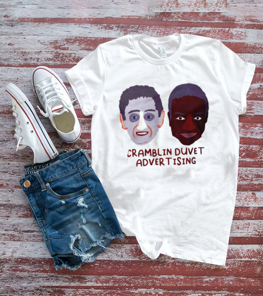 Cramblin Duvet Advertising Comedy TV Show Faces T-Shirt