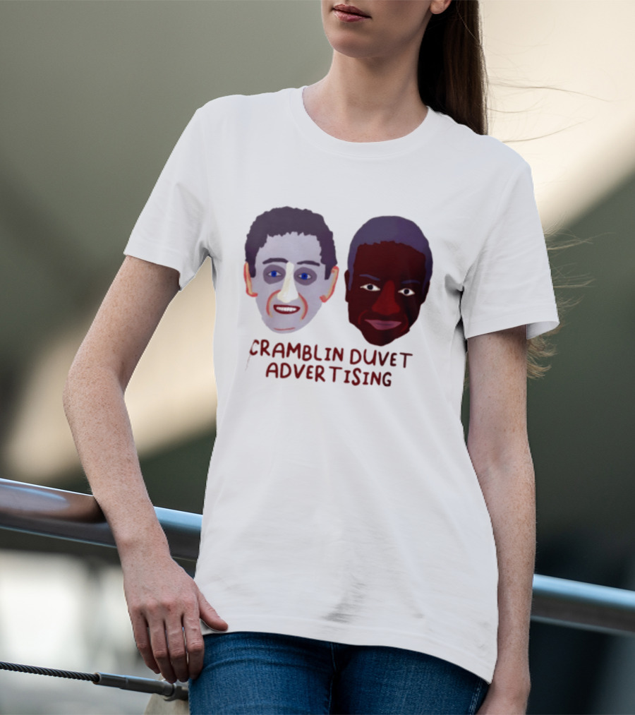 Cramblin Duvet Advertising Comedy TV Show Faces T-Shirt