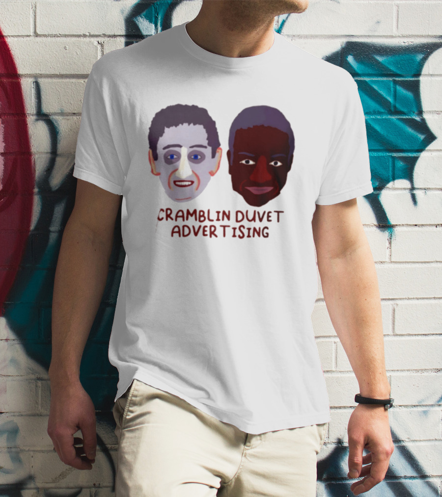 Cramblin Duvet Advertising Comedy TV Show Faces T-Shirt