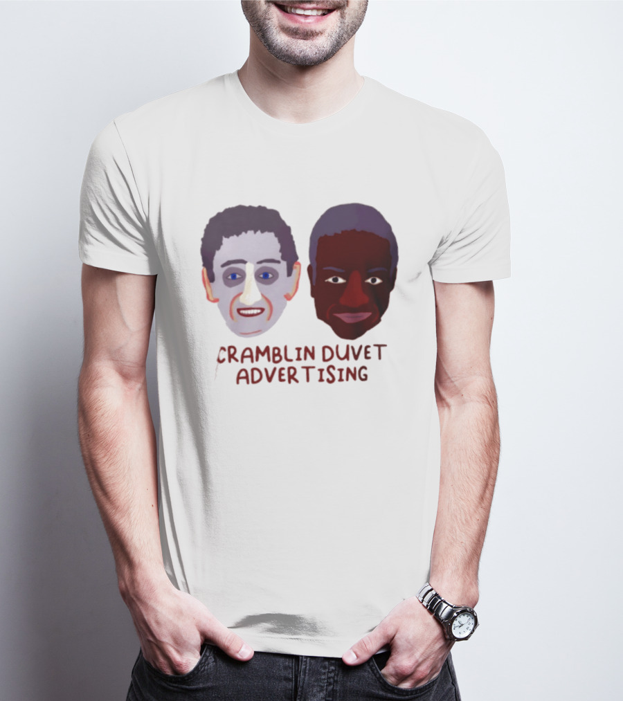 Cramblin Duvet Advertising Comedy TV Show Faces T-Shirt